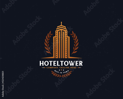 Royal luxury Real Estate building house logo template for business