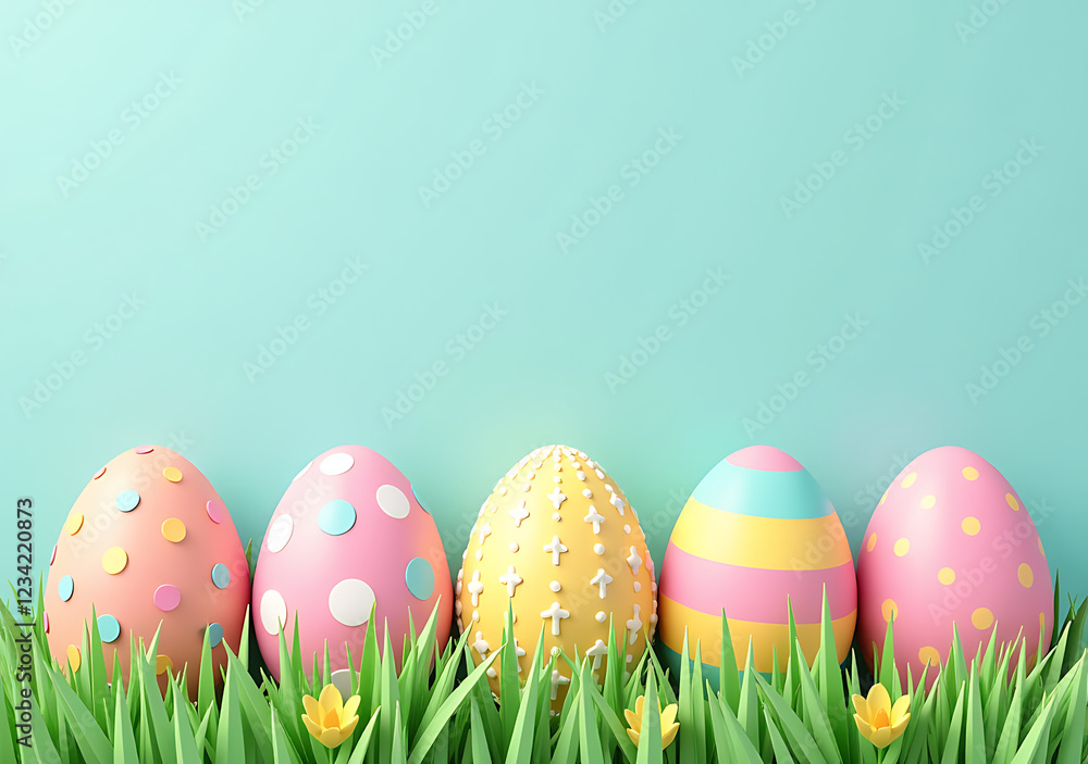 colorful easter greeting set featuring eggs patterns holiday colorful easter greeting set featuring eggs patterns holiday
