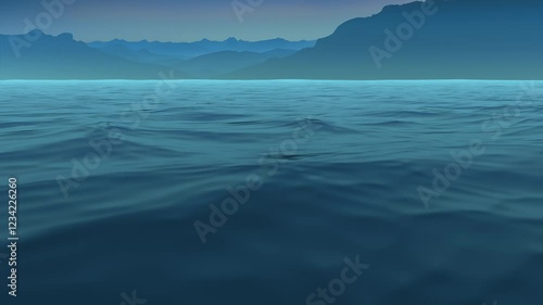 blue normal sea and sky.