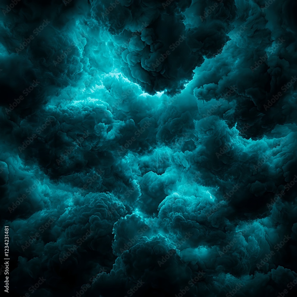 Dark Teal Cloudscape Abstract Texture Dark Teal Cloudscape Abstract Texture