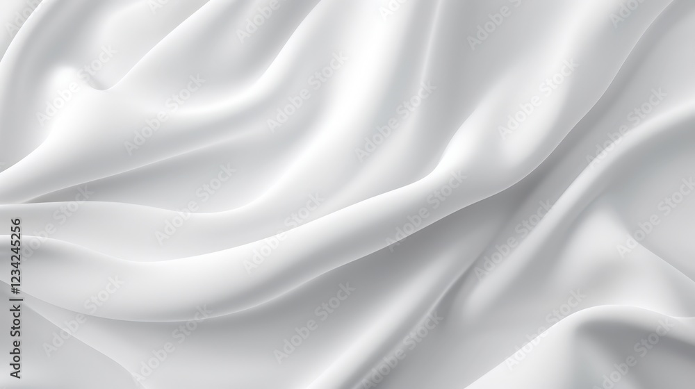 Fototapeta premium Soft and Elegant Abstract White Fabric Texture Background for Creative Design Projects, Photography, and Art Compositions