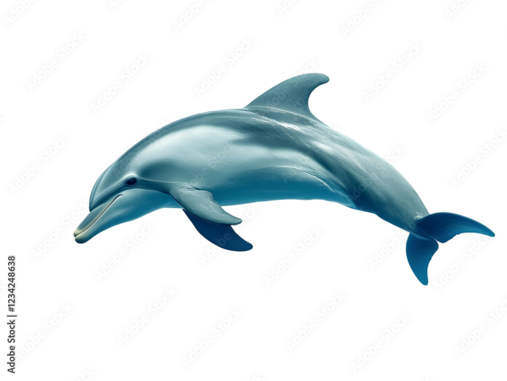 A playful dolphin swimming gracefully, with its body arched in the water. Transparent background
A playful dolphin swimming gracefully, with its body arched in the water. Transparent background