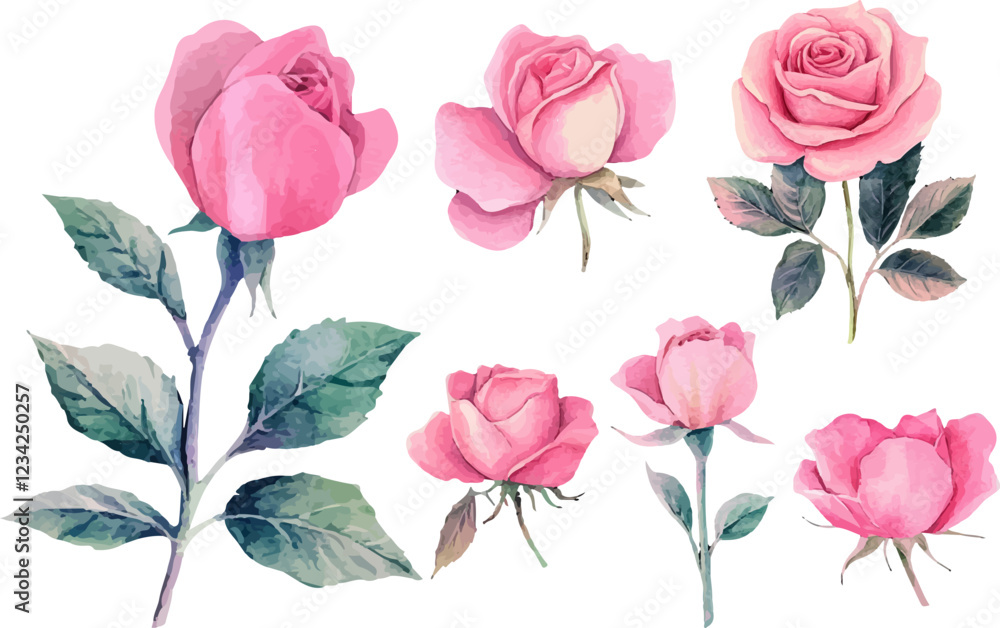 pattern with pink roses pattern with pink roses