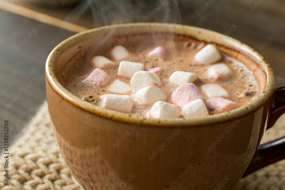 Mental Health Support, A warm cup of hot chocolate topped with marshmallows, steaming gently, evokes cozy feelings and winter comfort. Mental Health Support, A warm cup of hot chocolate topped with marshmallows, steaming gently, evokes cozy feelings and winter comfort.