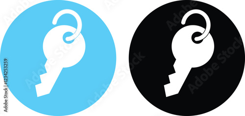 key icon set. Key vector icon. key lock icon , access account login password icons. Key symbol
