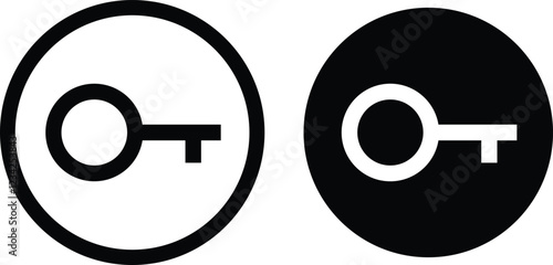 key icon set. Key vector icon. key lock icon , access account login password icons. Key symbol
