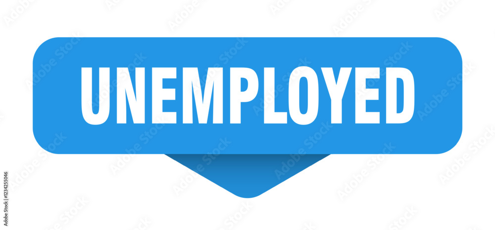 unemployed sticker. unemployed sign on transparent background unemployed sticker. unemployed sign on transparent background