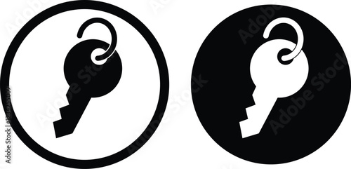 key icon set. Key vector icon. key lock icon , access account login password icons. Key symbol
