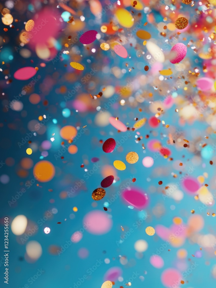Celebratory Confetti Bokeh Background Celebratory Confetti Bokeh Background
