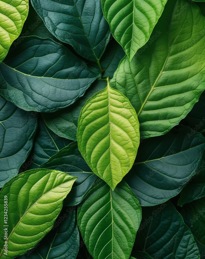 Bright lime green fading into darker green natural leaf texture background Bright lime green fading into darker green natural leaf texture background