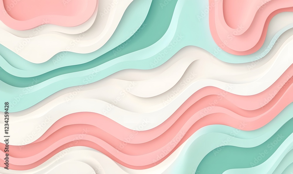 Pastel wave abstract background design, website banner Pastel wave abstract background design, website banner