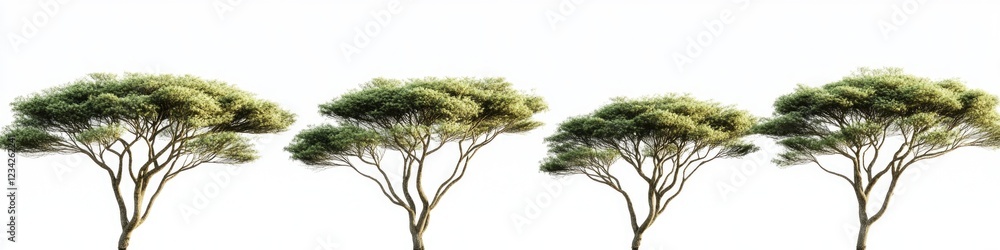 A cluster of trees standing close together A cluster of trees standing close together