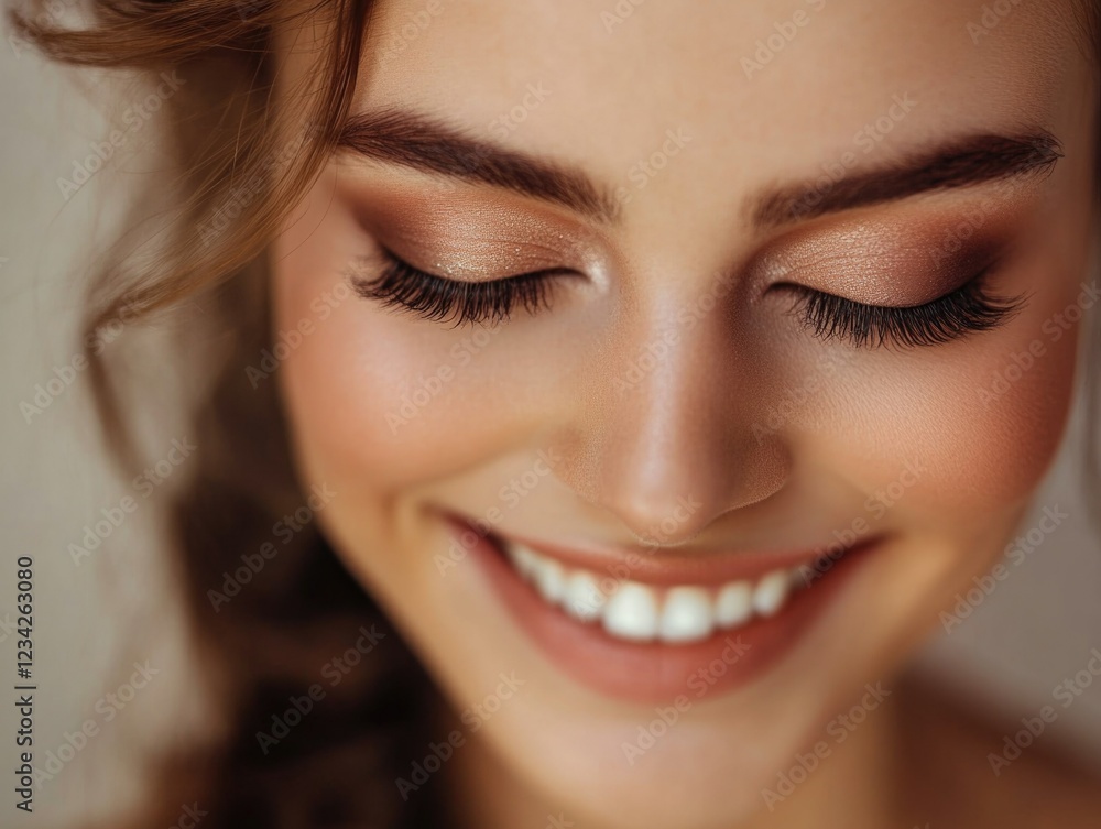 Beautiful Smiling Eyes with Glamorous Makeup Beautiful Smiling Eyes with Glamorous Makeup