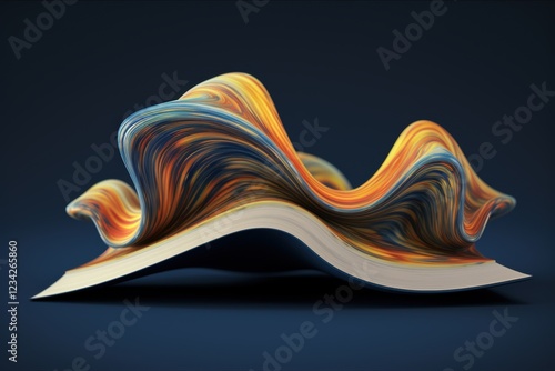 A piece of art that is made up of many different colors and shapes