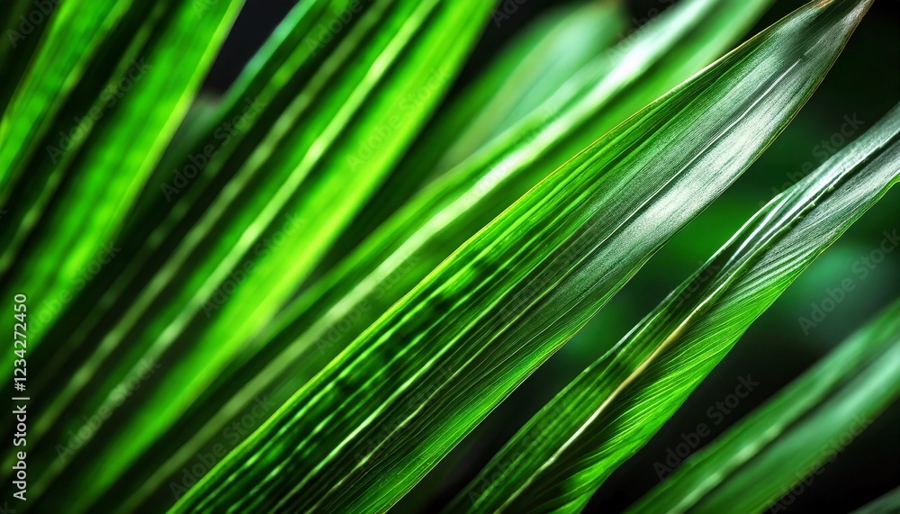 Abstract background of green palm leaves, branches. Tropical foliage wallpaper for desktop, covers, templates Abstract background of green palm leaves, branches. Tropical foliage wallpaper for desktop, covers, templates