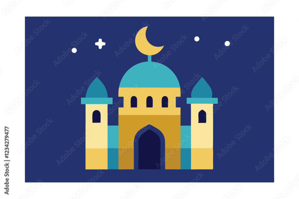 vector illustration of mosque vector illustration of mosque
