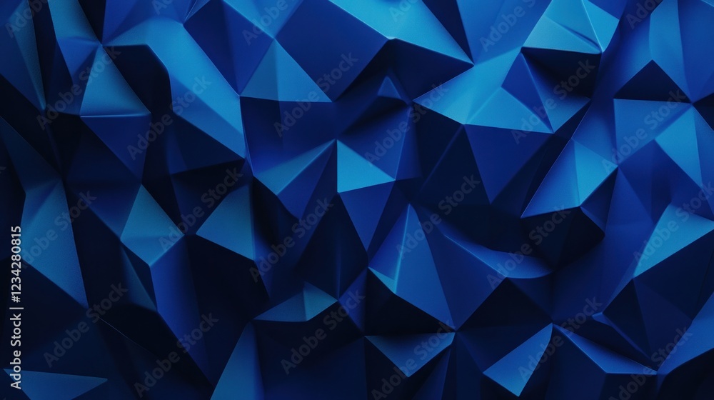 Fototapeta premium Abstract Blue Geometric Background
