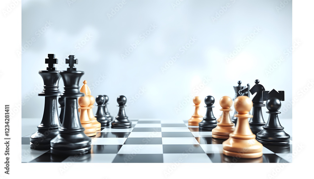 image of chess game business competition strategy leadership and success concept , with white tonespng image of chess game business competition strategy leadership and success concept , with white tonespng
