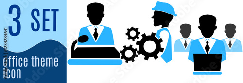 Recruitment icon set. Headhunting, career, resume, job hiring, candidate and human resource icons. Solid icon collection.