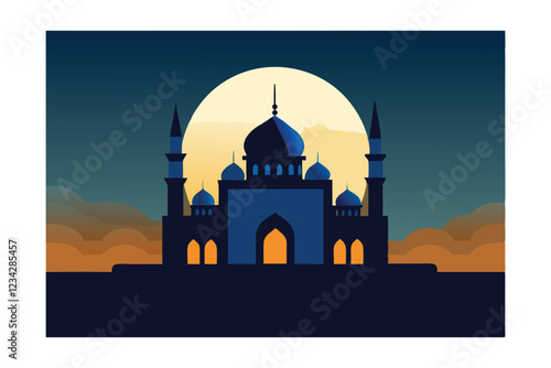 taj mahal vector illustration