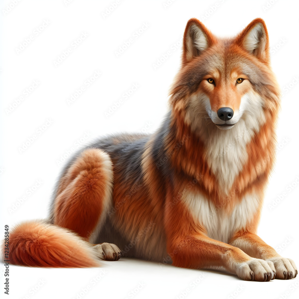 Obraz premium red fox vulpes 4 years old standing