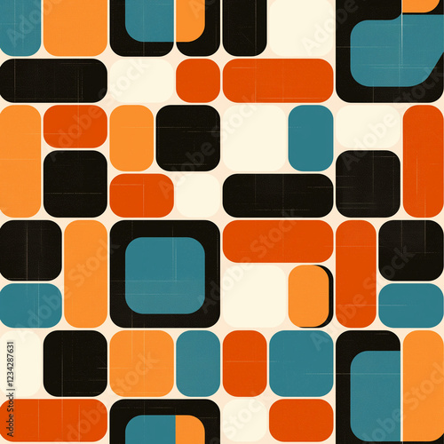 seamless geometric pattern with squares