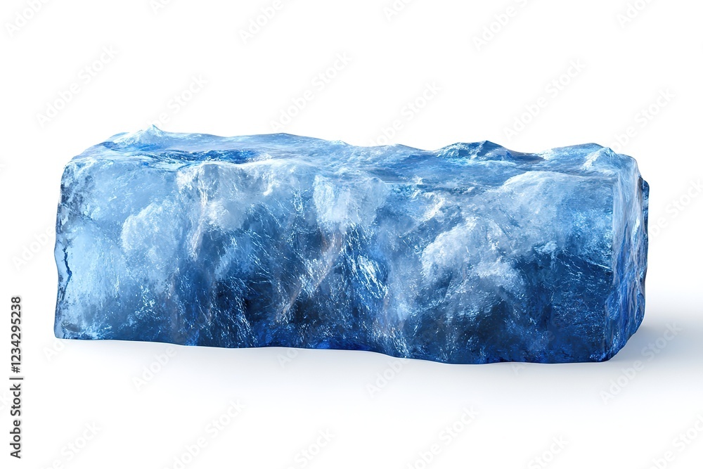 Crystal-Clear Blue Ice Block: Stunningly Realistic, High-Resolution Render of a Pristine Glacial Ice Cube, Perfect for Backgrounds, Textures, and Designs. Ideal for commercial use, adding a Crystal-Clear Blue Ice Block: Stunningly Realistic, High-Resolution Render of a Pristine Glacial Ice Cube, Perfect for Backgrounds, Textures, and Designs. Ideal for commercial use, adding a