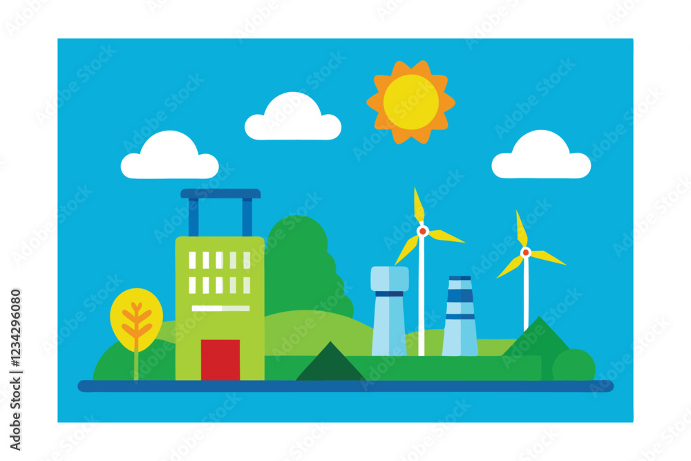 vector illustration of city landscape vector illustration of city landscape