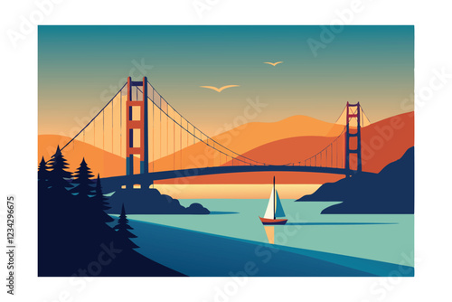 golden gate bridge at sunset
