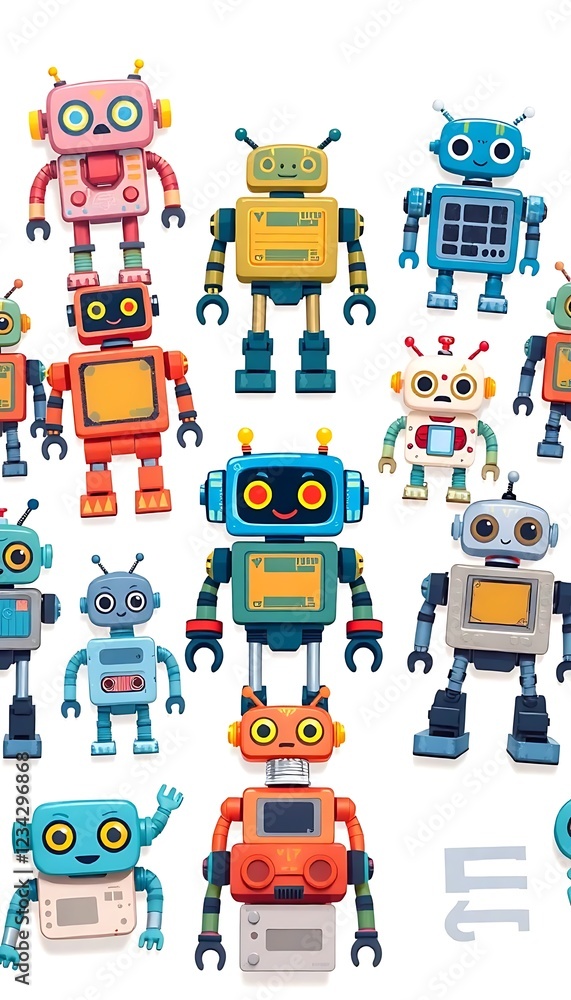 Fototapeta premium Toy Robots
