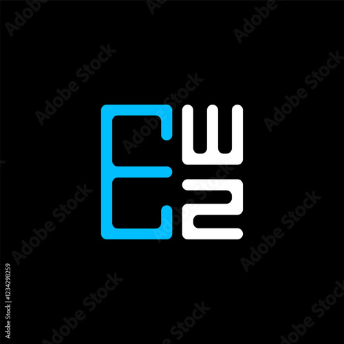 EWZ letter logo creative design with vector graphic, EWZ simple and modern logo. EWZ luxurious alphabet design photo