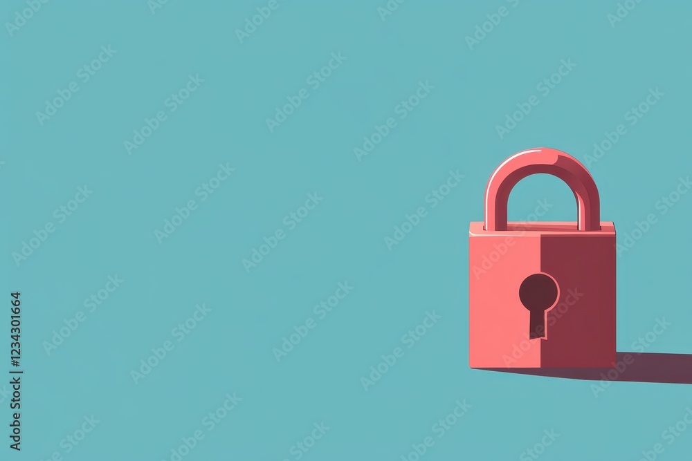 Business security, lock and shield protecting corporate data, flat design illustration Business security, lock and shield protecting corporate data, flat design illustration