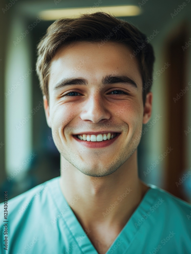 Obraz premium Smiling Male Nurse