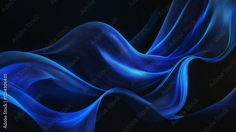 Fototapeta premium Abstract Blue Waves