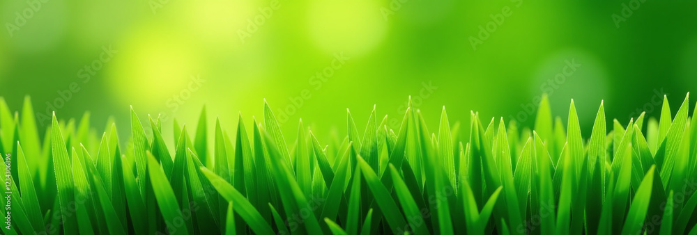 Fototapeta premium green common color lush healthy grass many parts world every