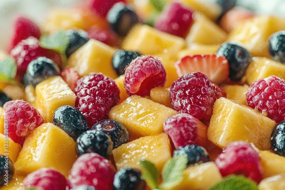 Fresh fruits arranged on a plate for serving Fresh fruits arranged on a plate for serving