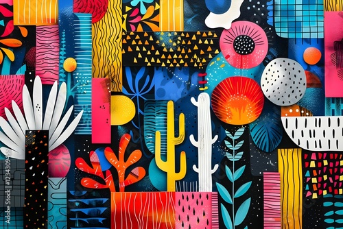 Eid Festivities Radiate in Vibrant Abstract