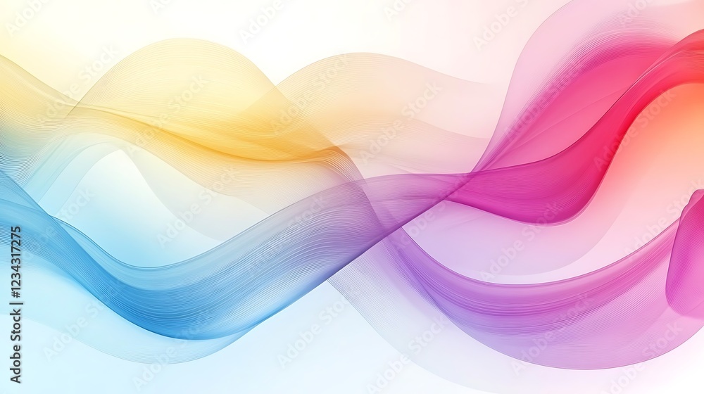 Abstract colorful wavy background design. Abstract colorful wavy background design.