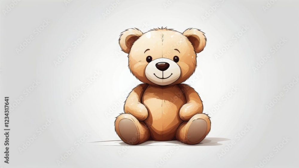 Fototapeta premium teddy bear on white