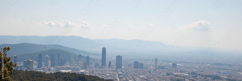 Fototapeta premium whites colors blend together beautiful panorama