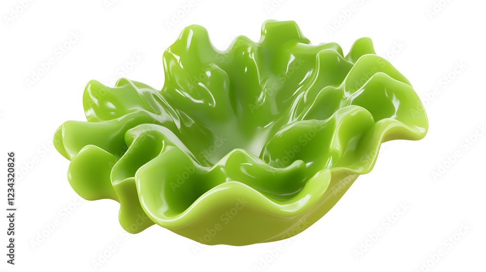 Obraz premium Vibrant Green Leaves in Elegant Organic Botanical Design
