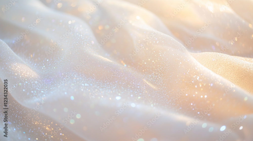 Iridescent Fabric with Soft Shimmer and Gentle Folds, Ideal for Luxury Branding, Elegant Backgrounds, or Fashion and Beauty Concepts, abstract background Iridescent Fabric with Soft Shimmer and Gentle Folds, Ideal for Luxury Branding, Elegant Backgrounds, or Fashion and Beauty Concepts, abstract background