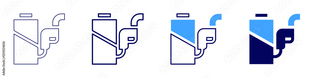 Battery charging icon in 4 different styles. Thin Line, Line, Bold, and Bold Line. Duotone style. Editable stroke Battery charging icon in 4 different styles. Thin Line, Line, Bold, and Bold Line. Duotone style. Editable stroke
