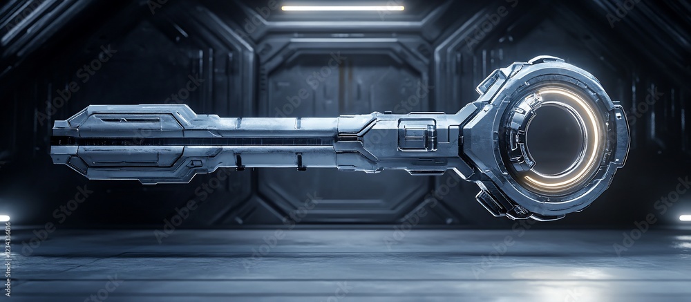 Fototapeta premium Futuristic Key: Access Granted to a Sci-Fi Realm
