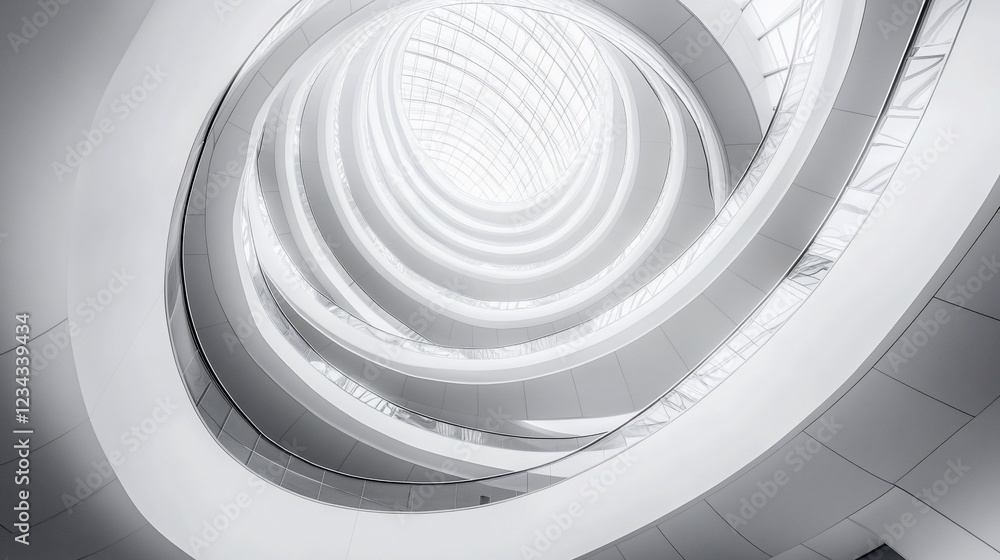 Obraz premium Spiral Architecture: A Modern marvel of design