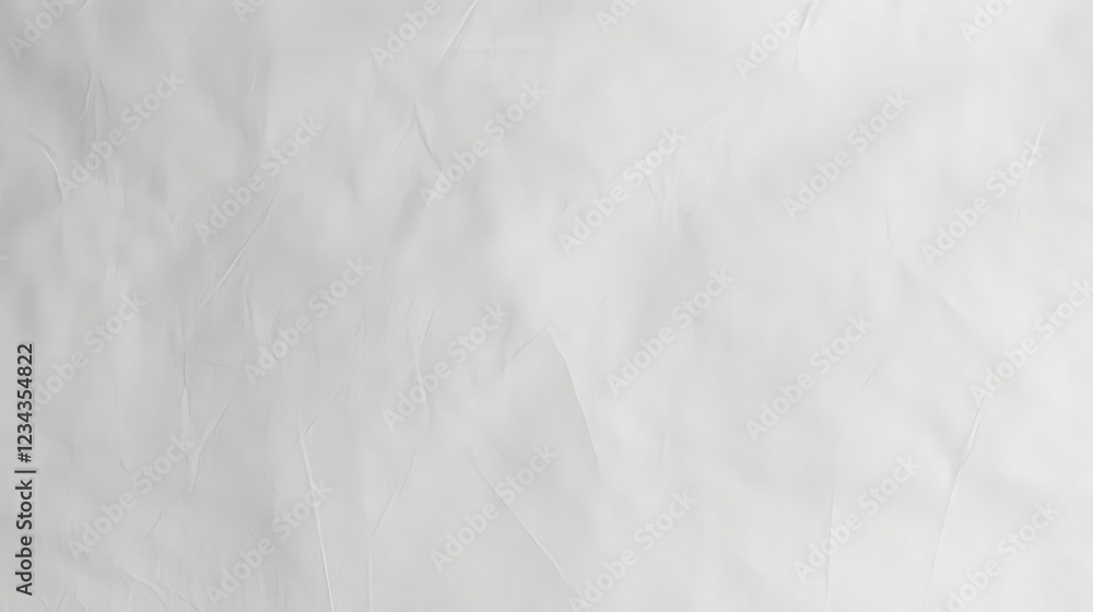 Naklejka premium Crumpled White Paper Texture for Creative Background Use in Design Projects and Artistic Presentations, Perfect for Crafts and Print Media