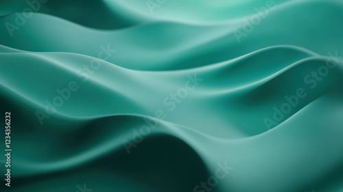 Wallpaper Mural Turquoise abstract waves background flowing smoothly Torontodigital.ca