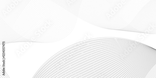 Technology and business wave lines on transparent background. Frequency sound wave, twisted curve lines with blend effect.