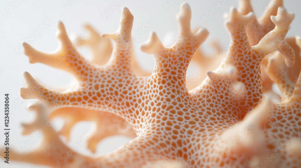 Intricate Coral Close-Up: A Detailed Look at the Delicate Structure and Textured Surface of a Coral Specimen Intricate Coral Close-Up: A Detailed Look at the Delicate Structure and Textured Surface of a Coral Specimen