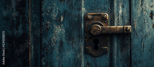 Antique Door Handle: A Rustic Charm
